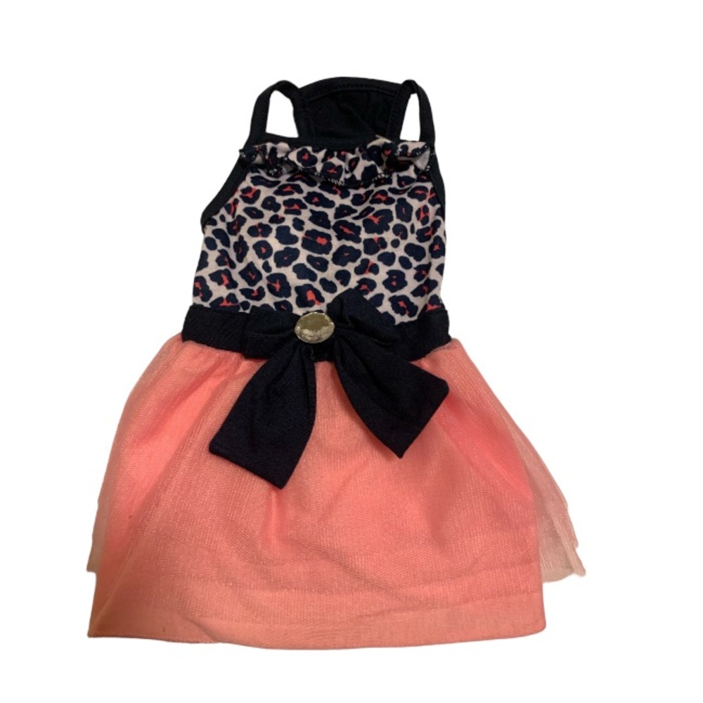 Pre-Owned Pet Dog Frisco Leopard Print Dog Dress Size XS.